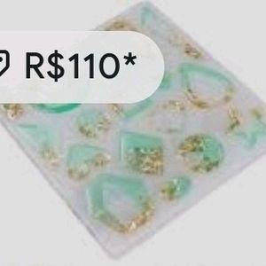 Mould eyerring Double shaded trendy design Resin