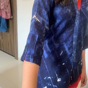 Trendy Blue Kurti