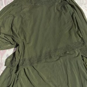 Green Pakistani Kaftan