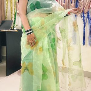 organza saree