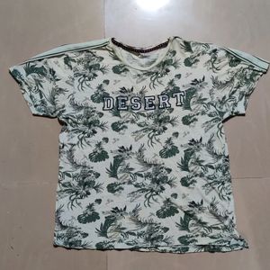 Dnmx Floral With Shoulder Tapes Tshirt