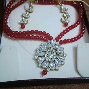 Moti & Stone Red Long Set