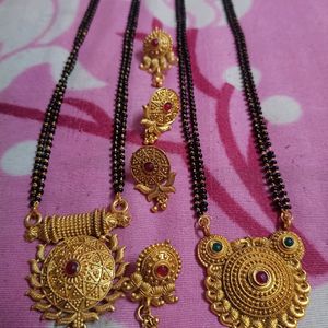 New Combo Mangalsutra With Earrings