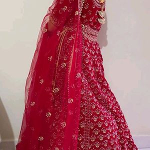 Bridal Lengha Red Colour