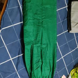 Green Cotton Suit With Palazzo