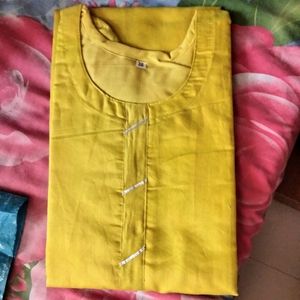 Lemon Yellow Festival Kurti