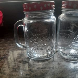 2 Glass Jars