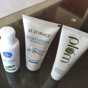 Face Wash,Toner And Moisturizer