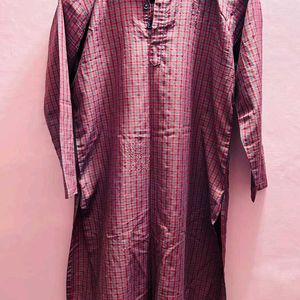 Check Design Kurta For Women