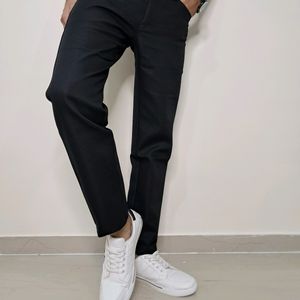 Kaulin 1008 Men's Soft Fabric Black Trouser