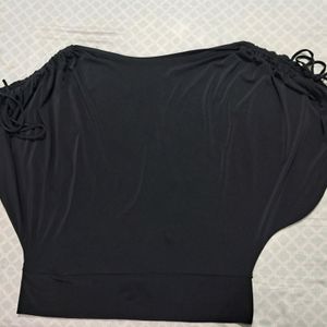 Boat Neck Black Top