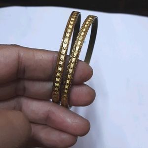 Gold Coloured Metal Kada