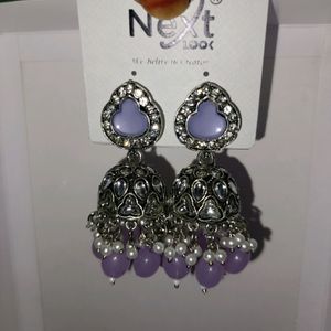 Bridal Party Wear Kundhan Earrings