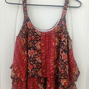 Rust Multicolour tunic