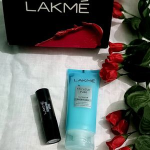 Lakme Lipstick & Facewash Combo Only 249//