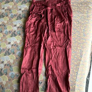 Maroon Plazo Pant For Women