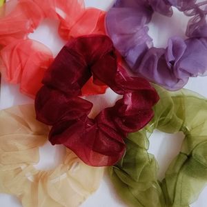 11 Organza Scrunchies 😍