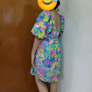 Multicolour Dress With Pockets