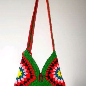 Crochet 🧶 Triangle Bag