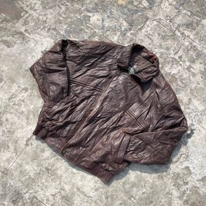 DARK BROWN LEATHER JACKET