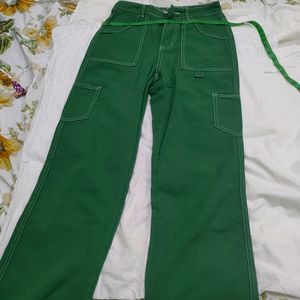 Green Cargo Jeans