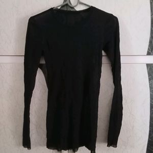 Women Black Full Sleeve Inner