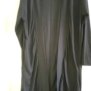 Casual Black Plain Shrug.