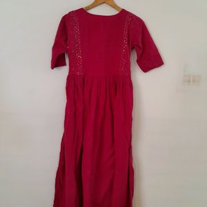 Rose Pink Casual Kurta (Women's)