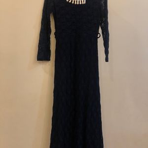 Navy Blue Bodycon Dress (Dubai Imported)