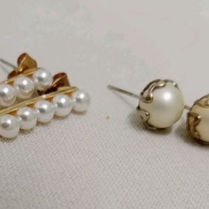 Cute Korean Pearl Earring Combo Of 3