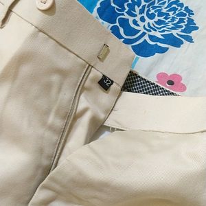 Mens Formal Cream Pants