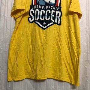 M & O Gold Yellow Cotton T Shirt