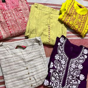 Combo Set Of 5 Kurta