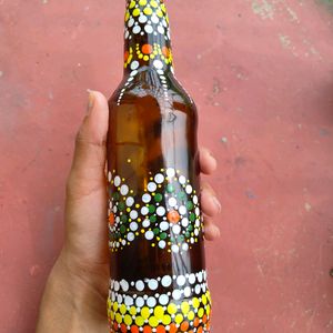 Painted Glass Bottle