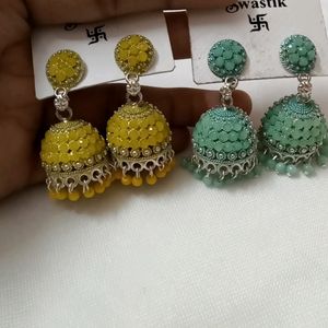 Combo Of 2 Crystal Earrings