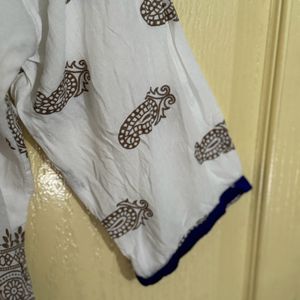 Embroidered With Mirror Work And Printed Tunic