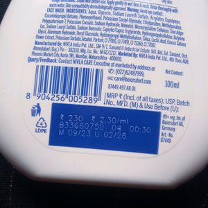 Nivea Milk Delights Face Wash SAFFRON