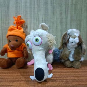 Combo Of 3 Imported Plushies Toys