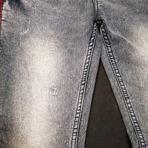 Stone Washed Denim Jeans