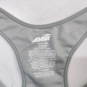 Avia Seamless Zip Front Padded Sports Bra 3XL