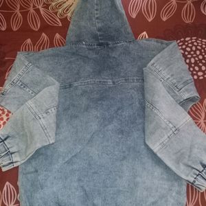 Denim Jacket With Cap