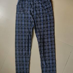 Blue Chequered Pant