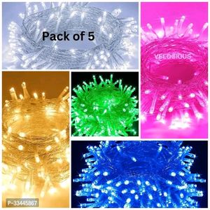 Pack Of 5 Led String,Blue,Pink,Green, White,Warm