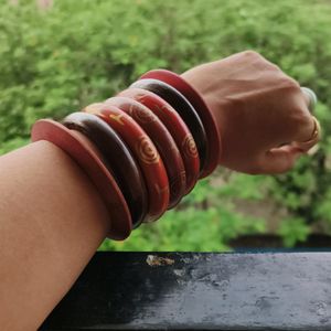 Wooden Painted  Bangles