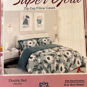 Super Gold 1+2  Double Bed Sheet