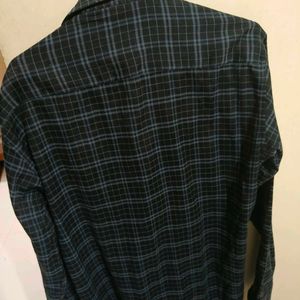 Dark Grey Formal Check Shirt