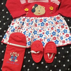 PRICE DROP!!!Three Baby Dress Combo (Only For 300₹