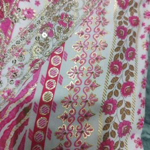 Pink Kurta With Beautiful Print