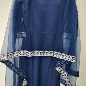 Straight Kurta With Palazzo And Dupatta