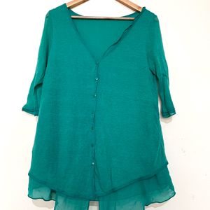 2In1 Green Top + Cardigan